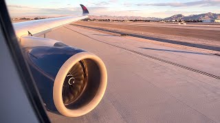 Delta A350900 Sunset Takeoff at Las Vegas [upl. by Attena148]