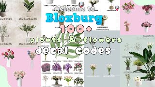 100 Bloxburg plant 🌱 and flowers 💐 decal codes [upl. by Ringler]