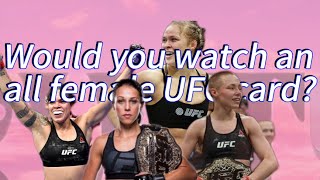 Would you watch an all female UFC card Let’s talk about it🎀 ufc mma natalieloureda [upl. by Leipzig]