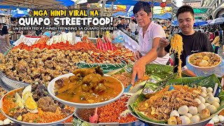 Mga hindi TRENDING o VIRAL na QUIAPO STREET FOOD sa Manila SAMGYUP SOTANGHON PALABOK FIESTA OVERLOAD [upl. by Dlareg]