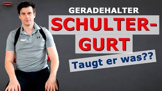 Geradehalter  Taugt ein Schultergurt etwas  Test mit verblüffendem Ergebnis [upl. by Rekoob]