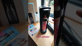 Sodastream co2 cylinder cartridge install sodastream sodawater [upl. by Solegna]