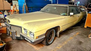 1971 Cadillac Coupe Deville Sitting For Years Will It Run and Drive  NNKH [upl. by Meekar233]