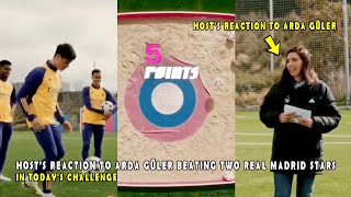 HOSTS REACTION TO ARDA GULER BEATING TWO REAL MADRID STARS IN TODAYS CHALLENGE [upl. by Eon773]