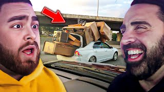 LosPollosTV And Dad React To Best Of New Jersey Drivers Road Rage Accidents and Convenient Cops [upl. by Atkins]