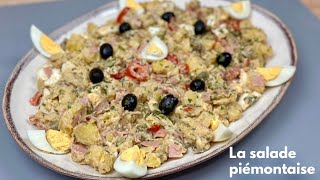 RECETTE D’ÉTÉ LA SALADE PIÉMONTAISE  délicieuse salade de pommes de terre et jambon 🥔 [upl. by Androw487]