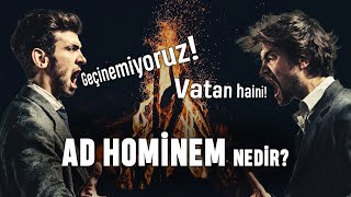 Verecek Cevabı Olmayanlar Bunu Yapıyor Ad Hominem Nedir [upl. by Aketahs]