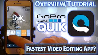 GoPro Quik App  Overview amp Tutorial  iPhone Video Editor [upl. by Eetnom]