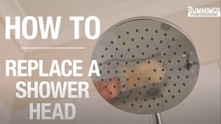 How To Replace A Shower Head  Bunnings Warehouse [upl. by Amaj]