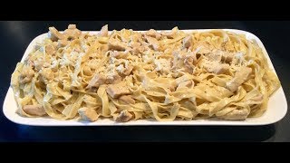 Les tagliatelles au poulet et à la crème fraîche d’Isigny sauce crémeuse [upl. by Aynatal273]