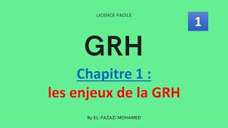 GRH  Chapitre 1  les enjeux de la « GRH »   EP 1 [upl. by Matthus909]