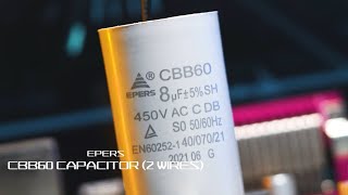 EPERS丨CBB60 capacitor Two wires  water pump [upl. by Kcirddet]