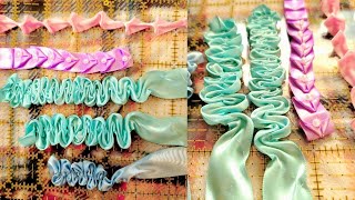 Trying 5 Different Ribbon Trims  Dirndl Trims  Ribbon Smocking  Fabric Manipulation [upl. by Baalman]