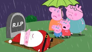 Dont leave us Santa Claus Peppa Family Grieves  Peppa Pig Funny Animation [upl. by Alliuqahs118]