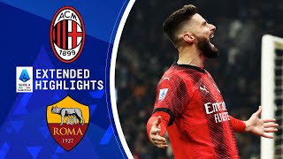 AC Milan vs Roma Extended Highlights  Serie A  CBS Sports Golazo [upl. by Jessy]