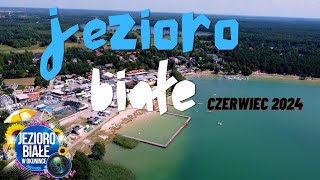 Jezioro Białe w Okunince  czerwiec 2024  4K  Z drona [upl. by Nnaeirelav95]