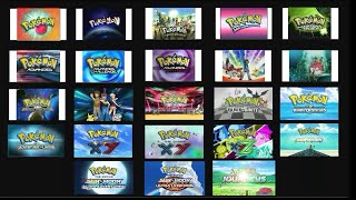 Pokémon  All openings played at once Including season 23 [upl. by Ilise]