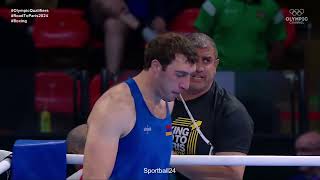 Davit Chaloyan ARM  Martin McDonagh IRL  FINAL Olympic qualification [upl. by Ihcas]