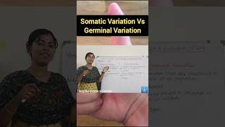 Germinal Variation Vs Somatic Variation deepikasciencecorner germinalvariation somaticvariation [upl. by Gundry]