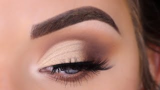 Half Cut Crease Eyeshadow Tutorial for Beginners  ABH Soft Glam Palette [upl. by Dlaner]