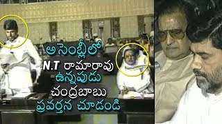 Chandrababu Naidu Behavior In Assembly In Front Of Rama Rao  Rare Unseen Video  Daily Culture [upl. by Keynes214]