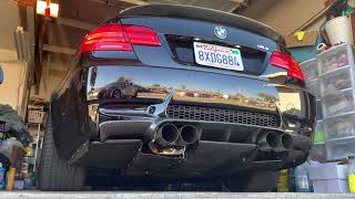 E92 M3 Straight Pipe Valvetronic ￼Loud Exhaust  Revs [upl. by Notfilc739]