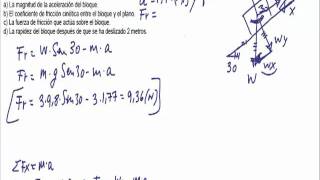 planos inclinados ejercicio [upl. by Thompson]