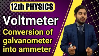 Voltmeter class 12  Conversion of galvanometer into voltmeter class 12  kpk board punjab board [upl. by Aromas250]