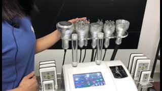 Cavitation Machine  How to Use 9 in1 Lipo Laser Body Sculpting Machine [upl. by Nathan]