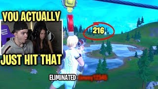 I spectated my GIRLFRIEND playing Fortnite IN REAL LIFE [upl. by Allerie]