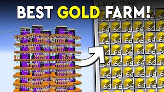 Minecraft NEW Gold Farm  FAST  550 BLOCKS PERHR [upl. by Hterag186]