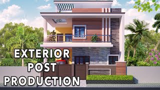 Exterior Architecture Postproduction in Photoshop [upl. by Tedd]