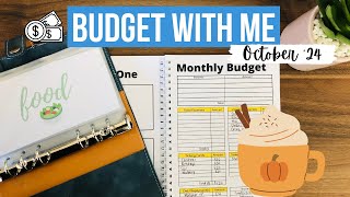 BUDGET WITH ME October 2024  Frugal Living UK  Single Parent Budget [upl. by Kovacs383]