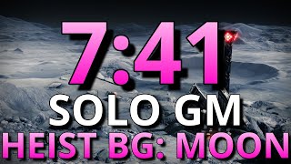 SOLO Heist Battleground Moon GM in 7 Mins 741 Plat [upl. by Koralle]