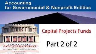 Governmental Accounting Capital Projects Funds Part 2 of 2 [upl. by Ahsienek135]