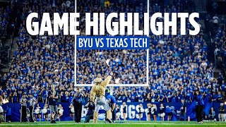 BYU Football vs Texas Tech  GAME HIGHLIGHTS 2023 [upl. by Martino]