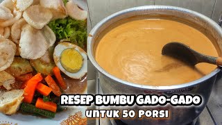 RESEP BUMBU GADOGADO YANG ENAK DAN LEGIT 50 PORSI  KHAS JAWA TIMUR [upl. by Seagraves]