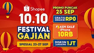 Shopee 1010 Festival Gajian  Promo Puncak 25 September [upl. by Greenburg]