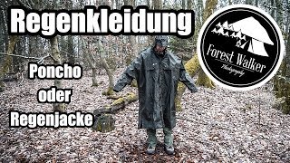 Regenkleidung  Regenjacke oder Regenponcho [upl. by Ayaladnot958]