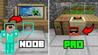 MINECRAFT CASA VS CASA ESCONDITES OCULTOS 💎 NOOB VS HABITACIONES SECRETAS 😱 [upl. by Nivlak]