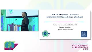 RRI Conference 2020  The KDIGO Diabetes Guidelines with Sankar Navaneethan [upl. by Ocirred]