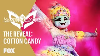 Cotton Candy Is Revealed  Season 1 Ep 8  THE MASKED DANCER [upl. by Joice256]