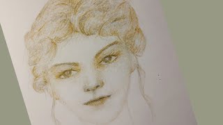 portrait Drawing Tutorial using Colored Pencil [upl. by Tehcac]