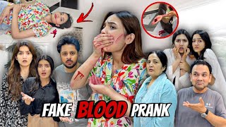 FAKE BLOOD PRANK with my Family😂Sab Ghar Walay Dar Gaye 😰 sistrology [upl. by Ally]