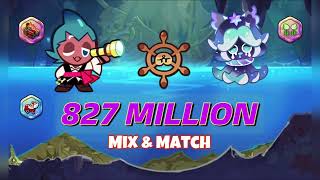 CookieRun OvenBreak  MixampMatch Sorbet Shark  Squid Ink Cookie 827M  GPZ [upl. by Purington]