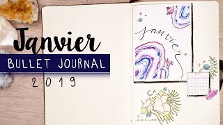 PLAN WITH ME  Bullet journal JANVIER cristaux [upl. by Necyla958]