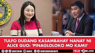 Tulfo dudang kasambahay nanay ni Alice Guo Pinagloloko mo kami [upl. by Gregg]