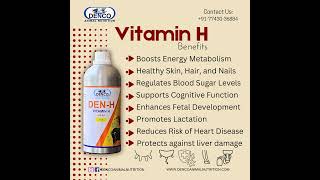 Healthy Livestock Starts with Denco DenH Vitamin H  livestocknutrition farming animalfeed [upl. by Gillette252]