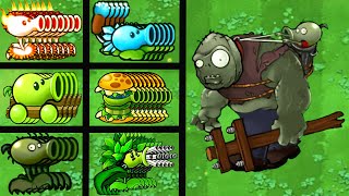 PVZ 1 Hybrid Challenge  5 Hybrid Peashooters vs Nut Gargantuar Challenge Epic Battle [upl. by Gaye79]