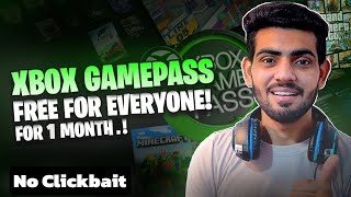 Get XBOX Gamepass FREE For 1 Month😱😍 No Clickbait🔥 [upl. by Montague477]